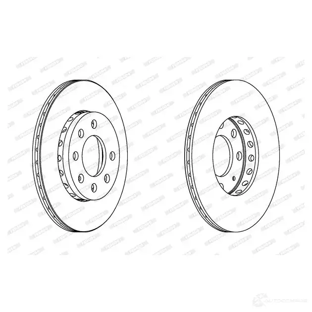 Тормозной диск FERODO 1193638382 D DF1161C LT9L4H DDF1161C изображение 0