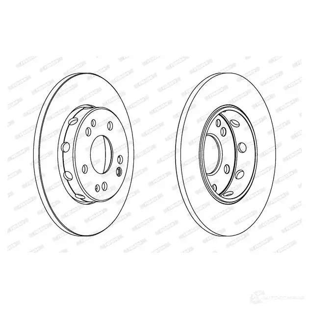 Тормозной диск FERODO 80EMG DDF124C DD F124C 1193638816 - Изображение 1