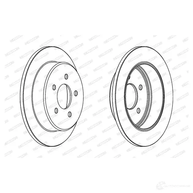 Тормозной диск FERODO DD F1378 DDF1378-1 712057 DDF1378 изображение 0