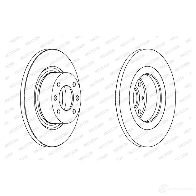 Тормозной диск FERODO DDF1157 711825 DDF 1157 DDF1157-1 изображение 4