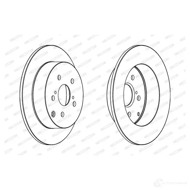 Тормозной диск FERODO TF3DMGN 1193639403 DDF1419C DDF 1419C - Изображение 1