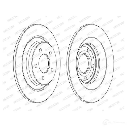 Тормозной диск FERODO XQ4INJ 1193639906 DDF1547C DD F1547C изображение 0