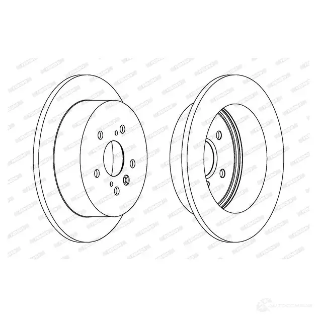 Тормозной диск FERODO DDF1380-1 DDF 1380 DDF1380 712062 - Изображение 1