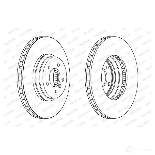 Тормозной диск FERODO DDF16 34 DDF1634-1 712376 DDF1634