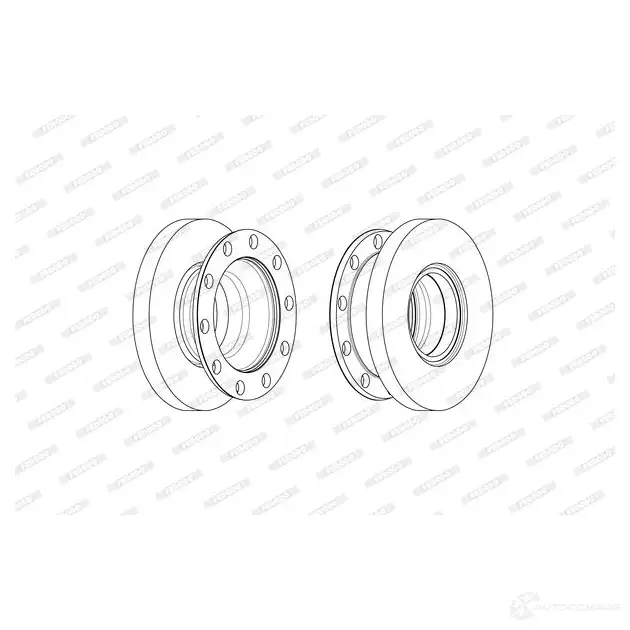 Тормозной диск FERODO DRY7EGS FCR34 4A FCR344A 1348338261