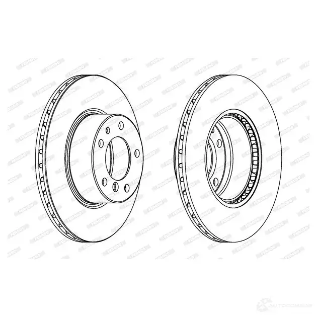 Тормозной диск FERODO DD F211 DDF211-1 712845 DDF211 изображение 0