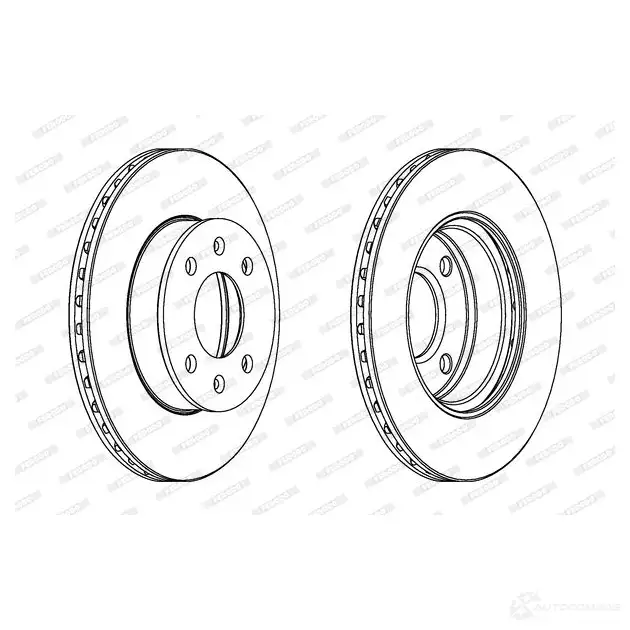 Тормозной диск FERODO 711969 DDF1268-1 DD F1268 DDF1268 изображение 3