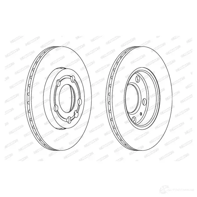 Тормозной диск FERODO DDF 1164C 1193638394 DDF1164C QTJL5 изображение 0