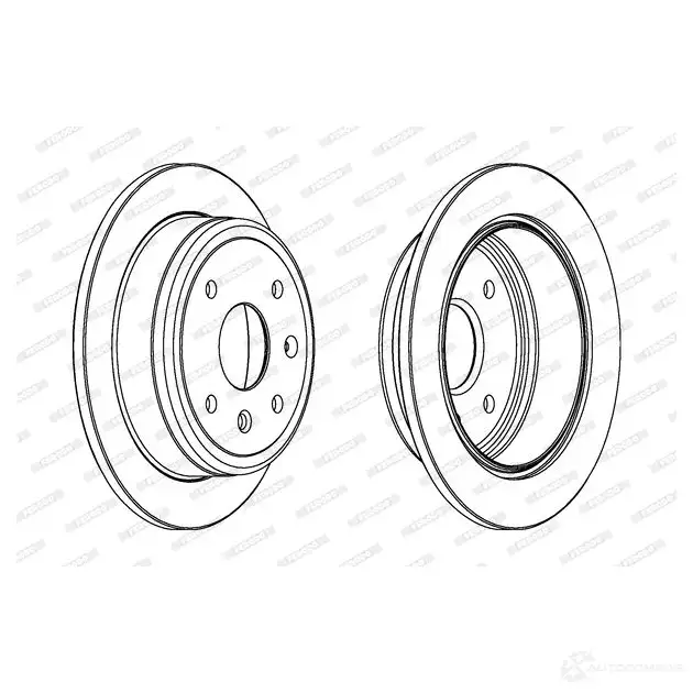 Тормозной диск FERODO 1193640222 Z5WLR DDF 1606C DDF1606C