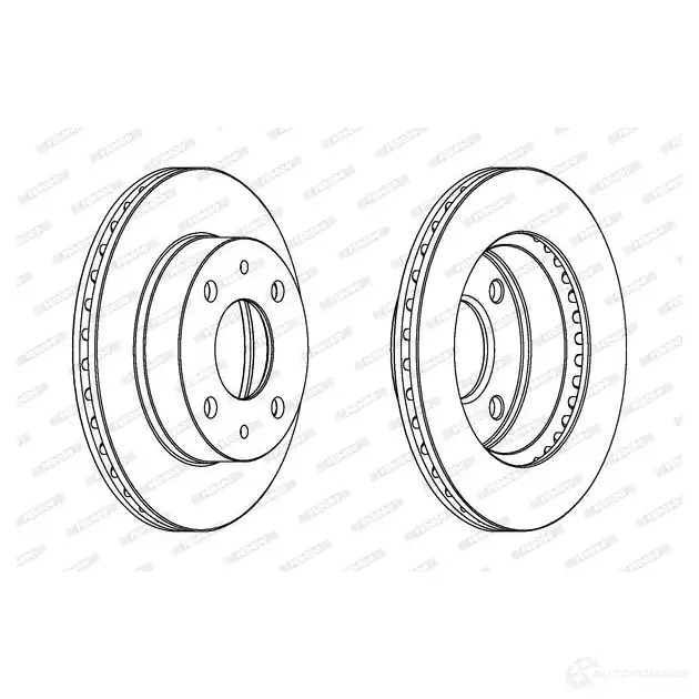 Тормозной диск FERODO DDF18 58 DDF1858-1 DDF1858 712668