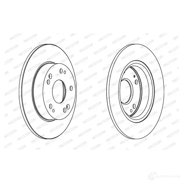 Тормозной диск FERODO 1193639964 DDF1558C XEVWY D DF1558C - Изображение 1