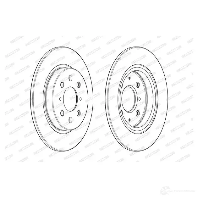 Тормозной диск FERODO DDF18 76C 1KFJJU DDF1876C 712691 изображение 0