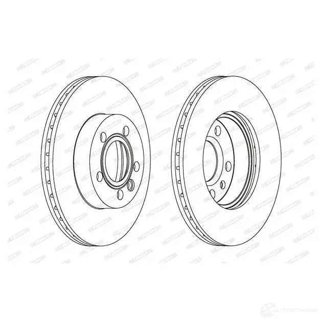 Тормозной диск FERODO 7EB7J DDF10 10C 1193637782 DDF1010C изображение 0