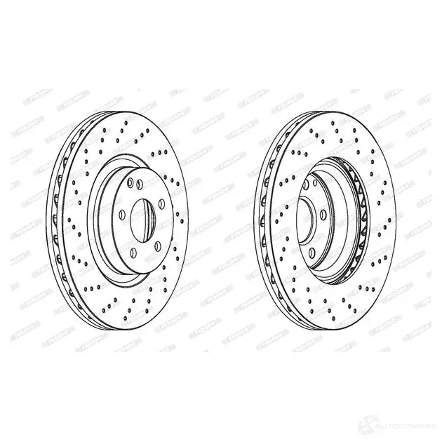 Тормозной диск FERODO DDF1769 C DDF1769C-1 DDF1769C 712573 изображение 0