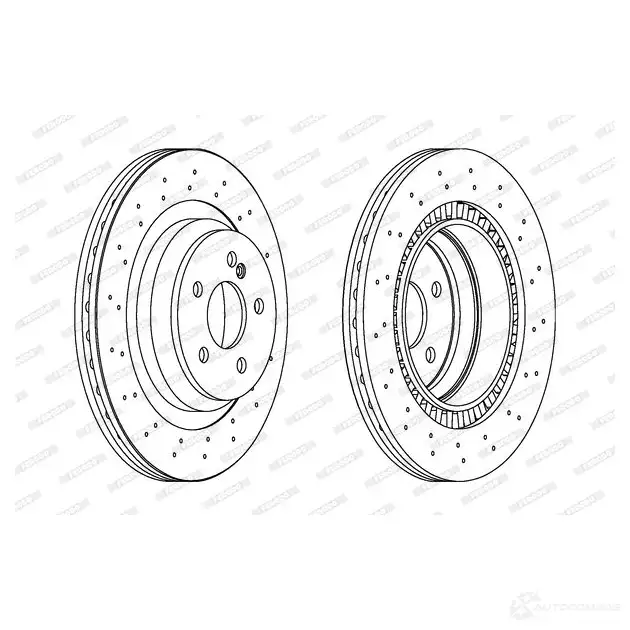 Тормозной диск FERODO DDF1669-1 DDF1669 712430 DDF166 9
