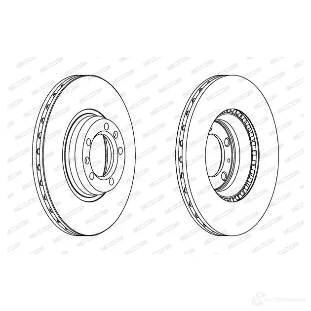 Тормозной диск FERODO DDF168-1 712443 DD F168 DDF168 изображение 0