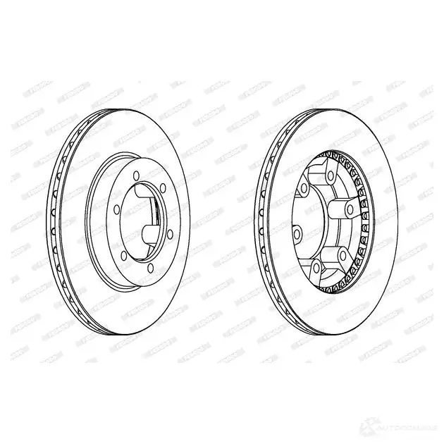 Тормозной диск FERODO 713083 DDF392 DDF392-1 DDF3 92 - Изображение 1