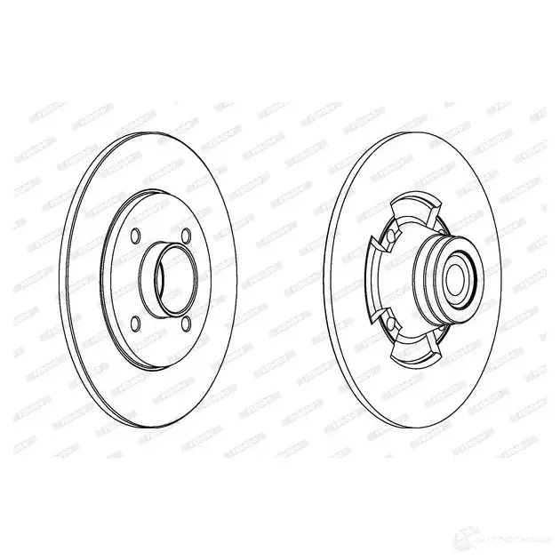 Тормозной диск FERODO DDF 1515 712203 DDF1515 DDF1515-1 изображение 0