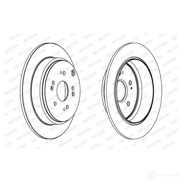 Тормозной диск FERODO DD F1860 DDF1860 712671 DDF1860-1 - Изображение 1