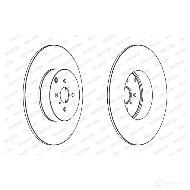 Тормозной диск FERODO DDF1 417C DDF1417C 74AK2R0 1193639393 - Изображение 1