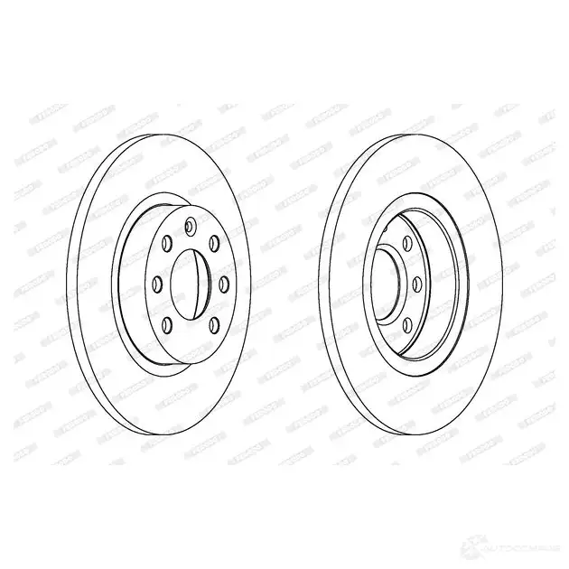 Тормозной диск FERODO 712855 DDF 213 DDF213-1 DDF213 - Изображение 1
