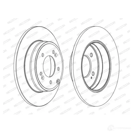 Тормозной диск FERODO DDF1787C XS9VHX DDF17 87C 1193641075 изображение 0