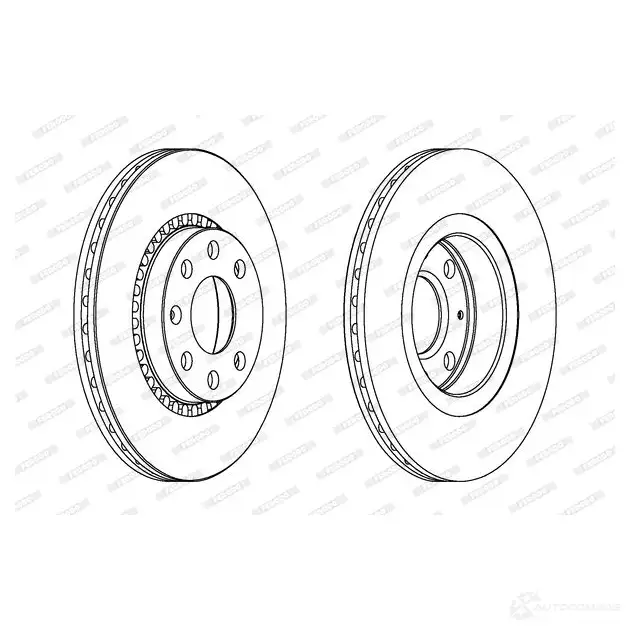 Тормозной диск FERODO DDF328C 1193642262 DDF 328C JAR8Q28 - Изображение 1