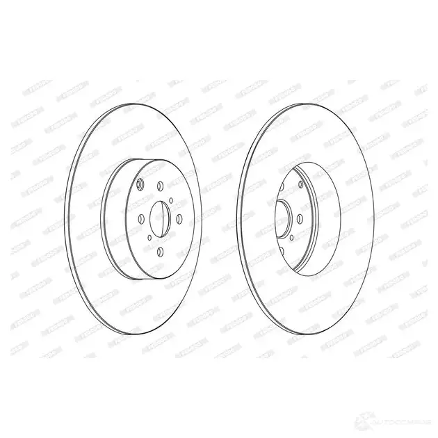Тормозной диск FERODO D DF1410C 1193639380 DDF1410C 7F9VOY0 - Изображение 1