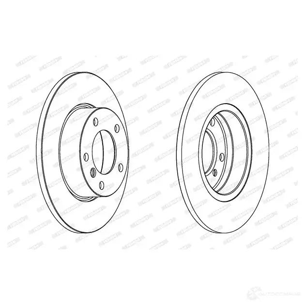 Тормозной диск FERODO 712959 DDF248 DDF248-1 DDF2 48 - Изображение 1