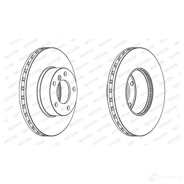 Тормозной диск FERODO DDF1891 DDF 189 712706 DDF189-1