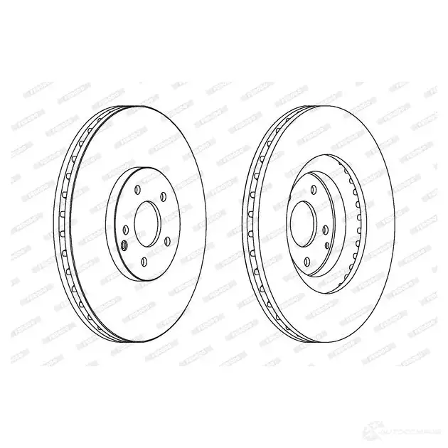 Тормозной диск FERODO DDF1585C DDF1585C DDF158 5 712307 изображение 0
