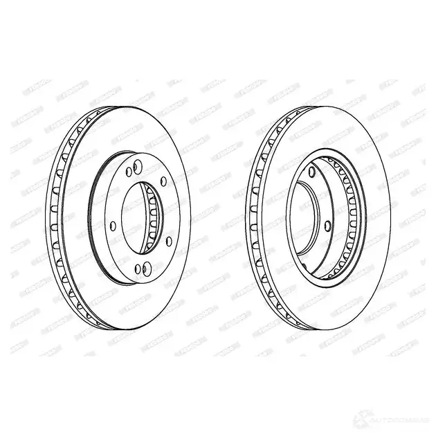 Тормозной диск FERODO DD F1290 DDF1290 711996 DDF1290-1 изображение 0