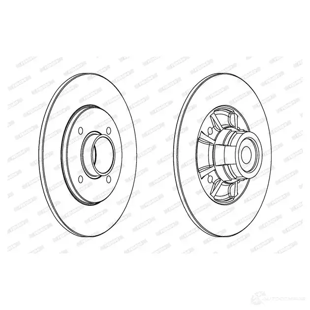 Тормозной диск FERODO DDF1517 DDF15 17 712206 DDF1517-1 изображение 0
