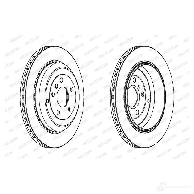 Тормозной диск FERODO D DF1531 DDF1531 712225 DDF1531-1 изображение 0