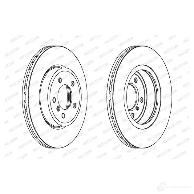 Тормозной диск FERODO DDF1174C-1 DDF1174C 711847 DDF 1174C изображение 0