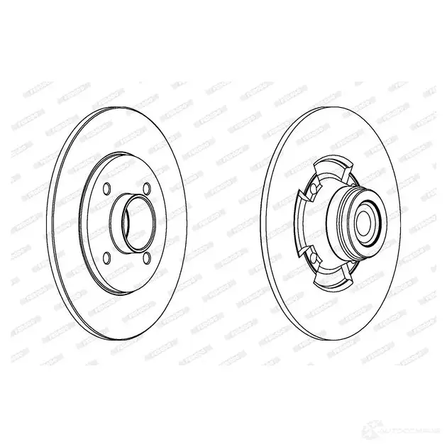 Тормозной диск FERODO DDF1514-1 DDF1514 DDF 1514 712202 изображение 0