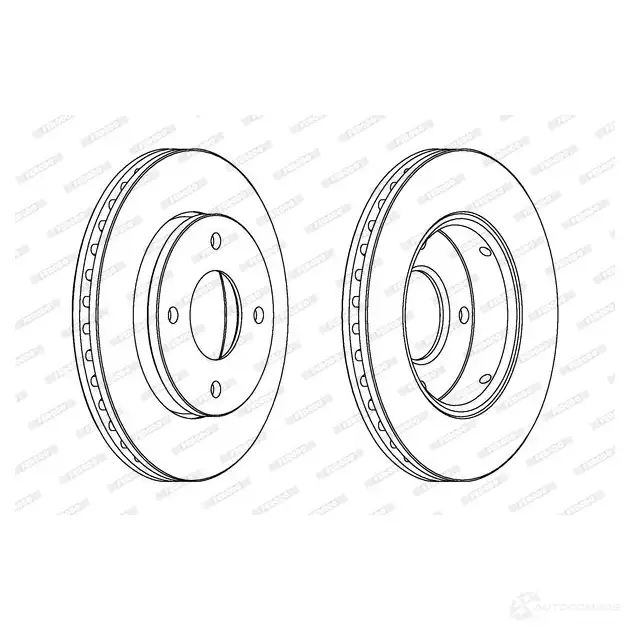 Тормозной диск FERODO D DF1621C U7CSAM DDF1621C 1193640299 - Изображение 1