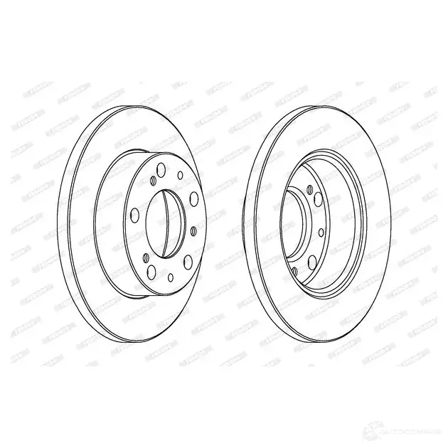 Тормозной диск FERODO DDF0 63 711640 DDF063-1 DDF063 - Изображение 1
