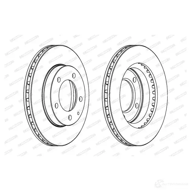 Тормозной диск FERODO 1193642706 MVAN43 DD F496C DDF496C - Изображение 1