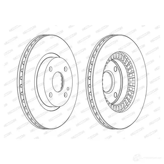 Тормозной диск FERODO D DF1105C DDF1105C 1193638093 HPP7PS