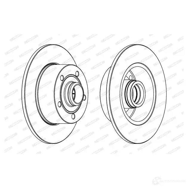 Тормозной диск FERODO DDF830C D DF830 713407 DDF830C-1 изображение 0