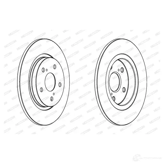 Тормозной диск FERODO DDF1755C 1193640940 XIPIFO DDF1755 C изображение 0