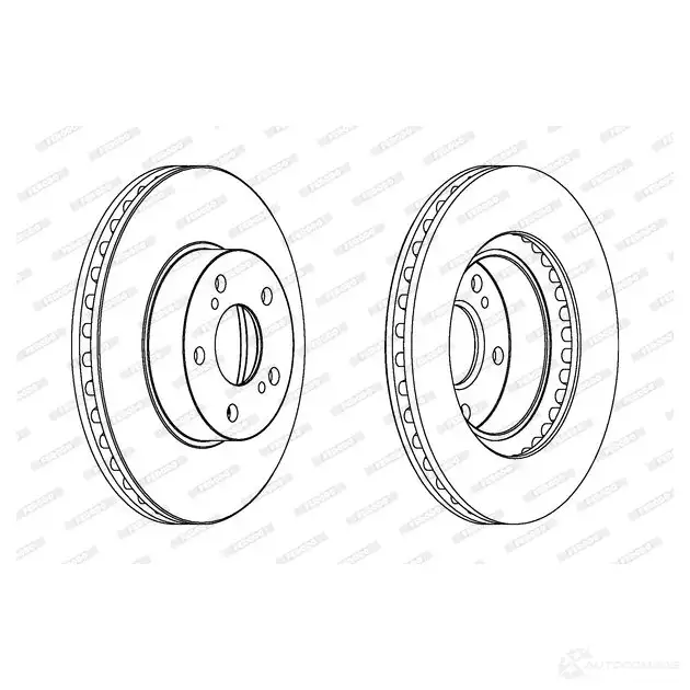 Тормозной диск FERODO DM76X 1193642671 DDF485 C DDF485C - Изображение 1