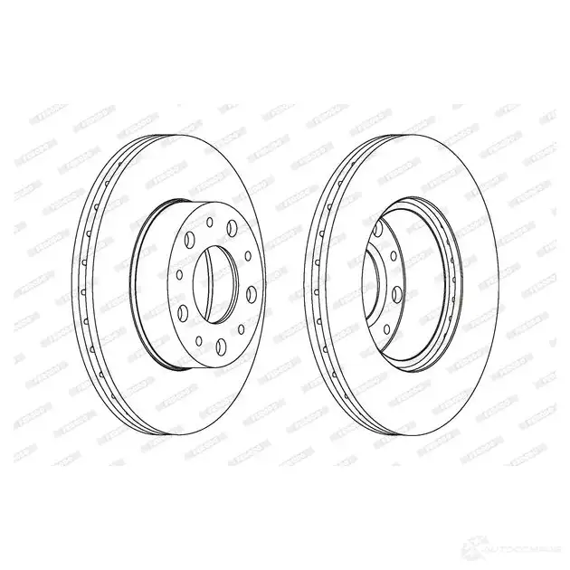 Тормозной диск FERODO DDF1170C 1193638427 41PFL DDF1170 C изображение 0