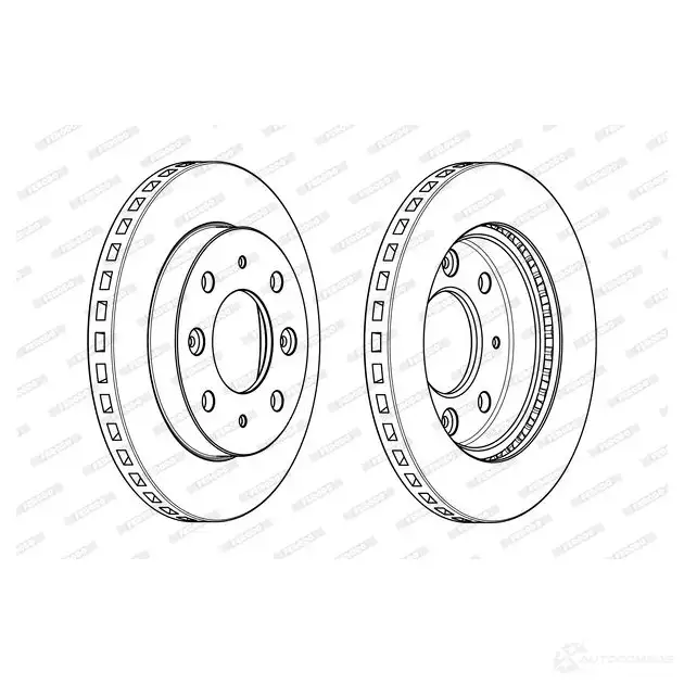 Тормозной диск FERODO DDF2255C 1FUUYES 712910 DDF22 55C