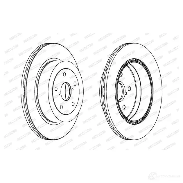 Тормозной диск FERODO DD F175 DDF1751 DDF175-1 712549