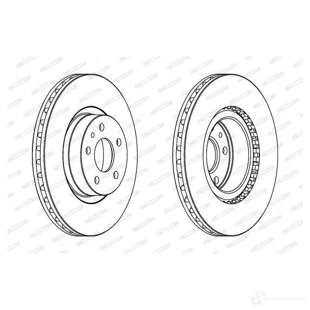 Тормозной диск FERODO 712964 DDF253-1 DDF253 DDF 253 изображение 0