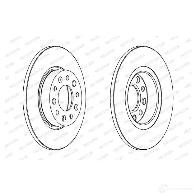 Тормозной диск FERODO DDF1450-1 D DF1450 712143 DDF1450 - Изображение 1