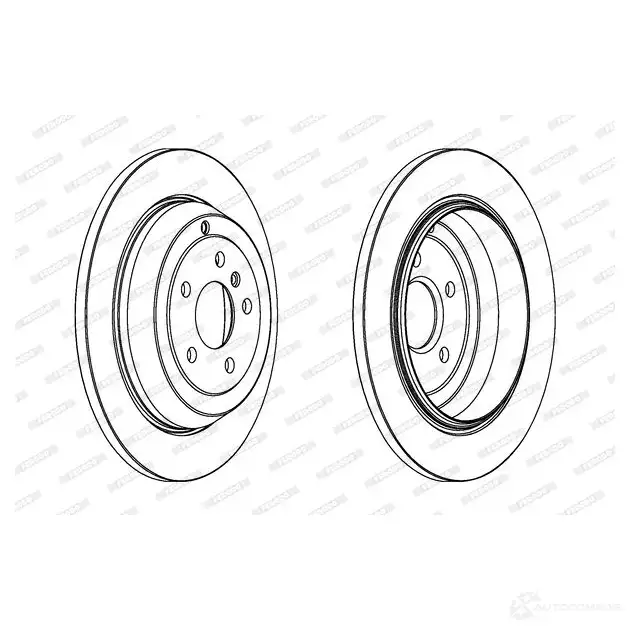 Тормозной диск FERODO D DF1530 DDF1530-1 DDF1530 712224 изображение 0