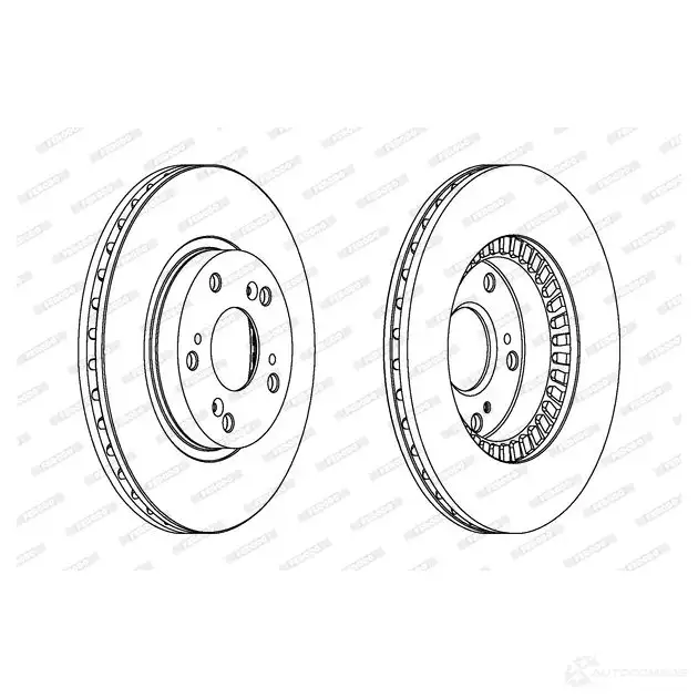 Тормозной диск FERODO DDF1496-1 DD F1496 712180 DDF1496